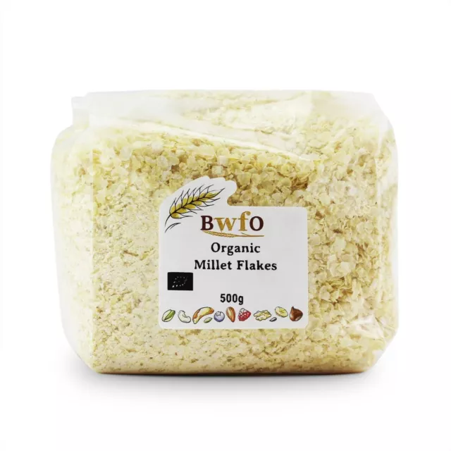 Organic Millet Flakes 500g | BWFO | Free UK Mainland P&P