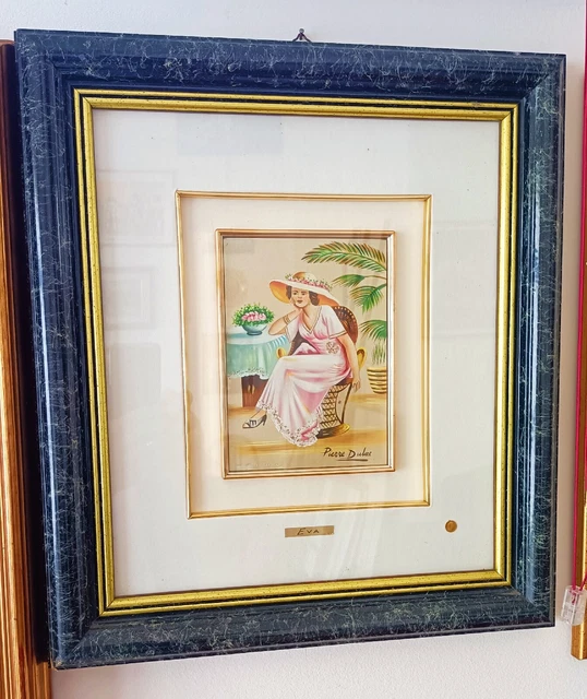 Pierre Dulac.Olio su lastra argento.