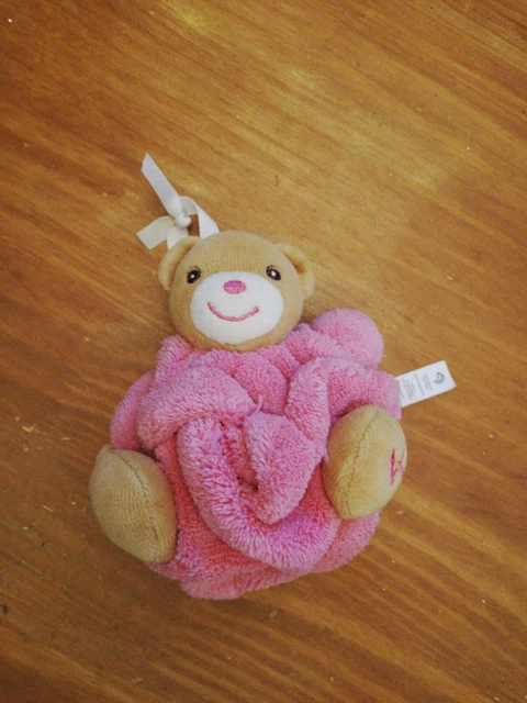 O/ Doudou Kaloo Ours Boule Plume Marron Rose K mini
