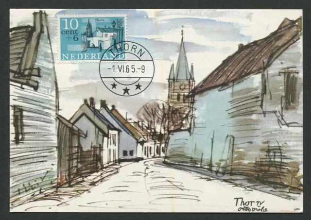 NIEDERLANDE MK 1965 THORN KIRCHE MAXIMUMKARTE CARTE MAXIMUM CARD MC CM c9467