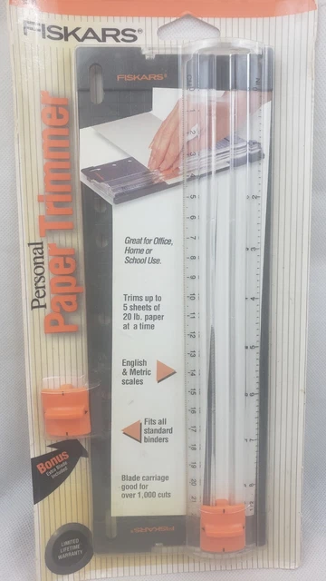 Fiskars Personal Paper Trimmer 9590 With Bonus Extra Blade Fiskars Personal Paper Trimmer 9590 With Bonus Extra Blade