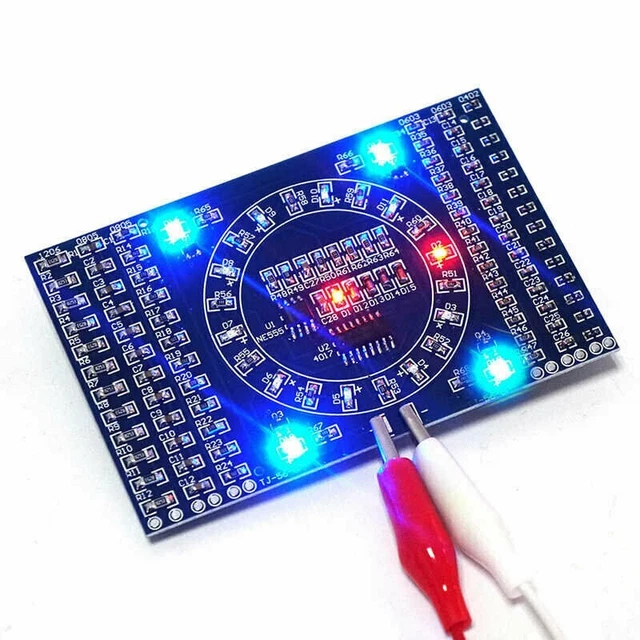 Kit Soudage Débutant Cœur LED Clignotant – 22 LEDs Rouges + Potentiomètre – Apprentissage électronique Et Soudure – Projet DIY Amusant Et Décoratif