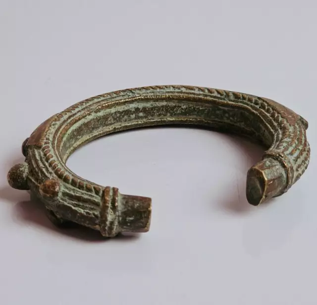 Antique Ancient Roman Style Celtic Bronze Bracelet Circa 100 Ad - 300