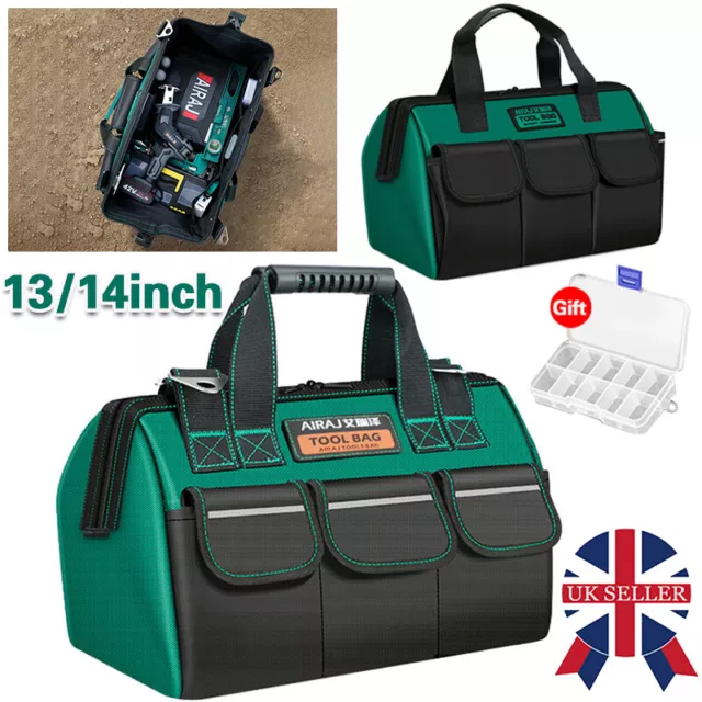 13"/14" Multifunctional Tool Bag Waterproof Durable Electrician Storage Bag Case