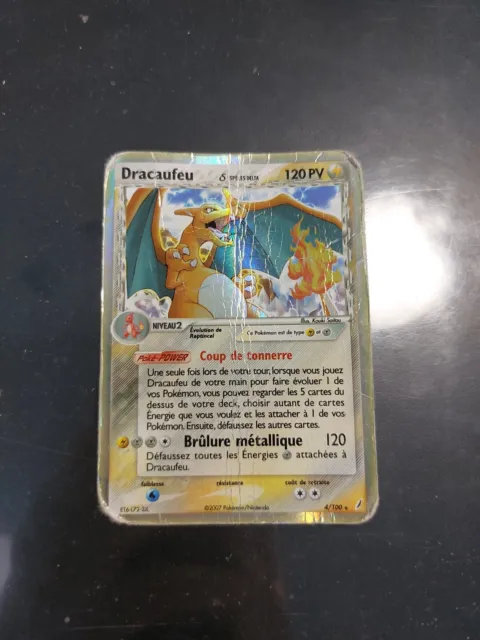 Carte Pokémon Dracaufeu 4/100 Espece Delta Reverse Ex Gardiens de Cristal Rare