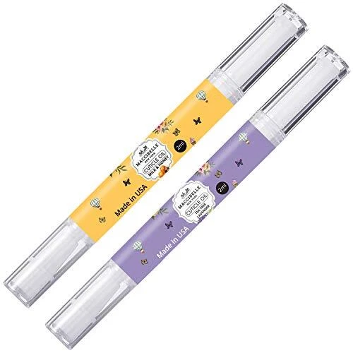 Pluma de aceite de uñas y cutículas puras Maccibelle 2 ml cura cutículas secas agrietadas leche y...
