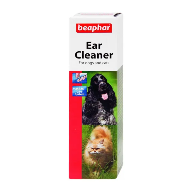 Beaphar Perro Gato Limpiador de Oídos Limpieza Gentle Líquido Solución Cera 50ml