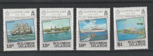 Solomon Islands 1984 Lloyd 4 Val MNH MF121156