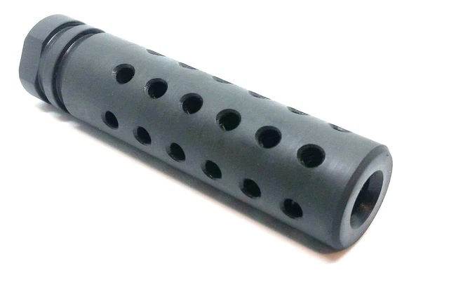 9mm 1/2-28RH Muzzle Brake Stainless Compensator With 13/16x16