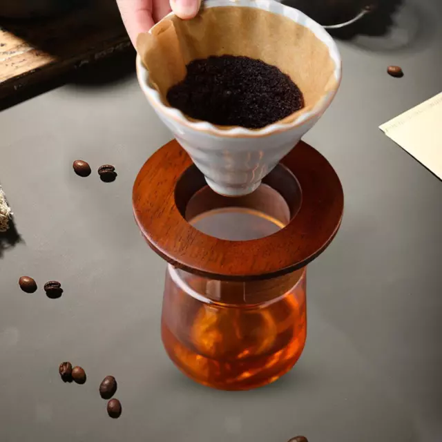 Versez sur le porte-goutte à goutte Cone Tea Cup Bottom Coffee Dripper Stand