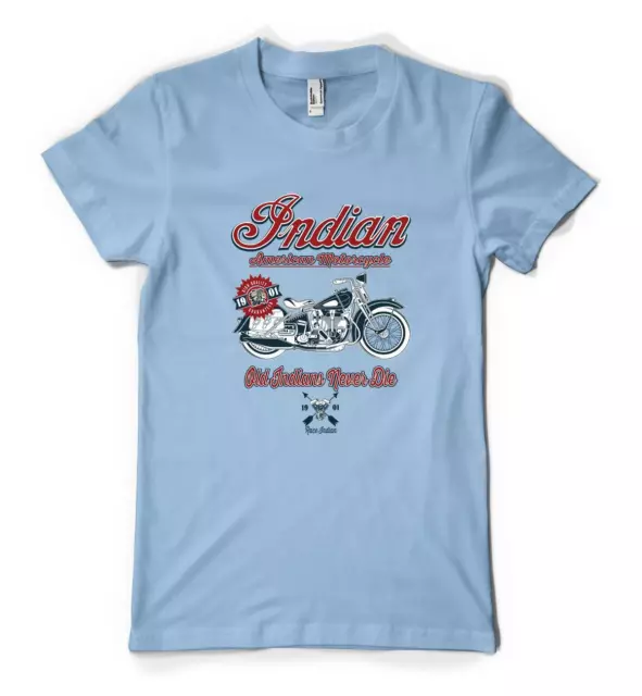 Indian American Motorcycles Biker Motorbike Personalised Unisex.Adult T Shirt