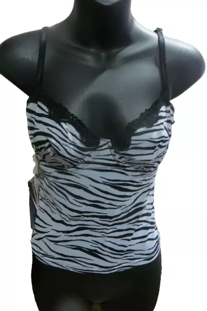 BRA/CAMI COMBO in VINTAGE Style ~  VICTORIA'S  SECRET ~  Animal Print * Size M *