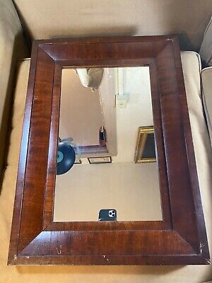 Vintage Wood Framed Mirror - 16.5" Wide x 23.0" Tall x 1.0" Deep