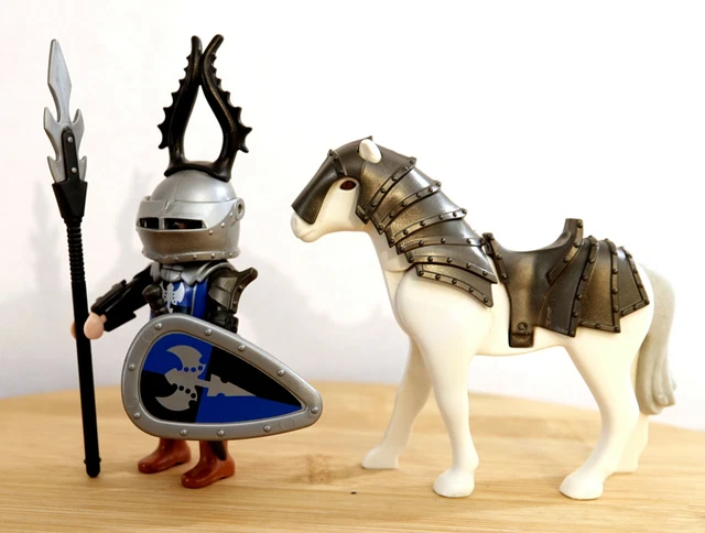 PLAYMOBIL VINTAGE MÉDIÉVAL Transport De Prisonniers Charrette Set 3674 - Foto 4