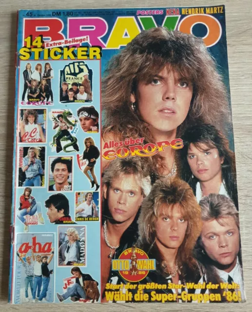 Bravo 45/1986 - Europe - Modern Talking - Saxon - Madonna - Falco - Stephanie