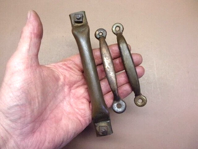 Antique Lot of 3 Primitive Farm Door Handles Pulls Rustic Barn Gate Shed Handles