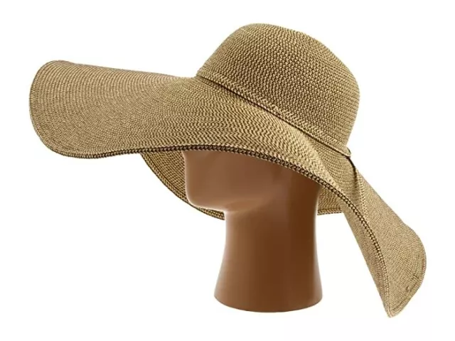 San Diego Hat Company Brown Ultrabraid XL Brim Sun Hat Women's One Size 1087 2