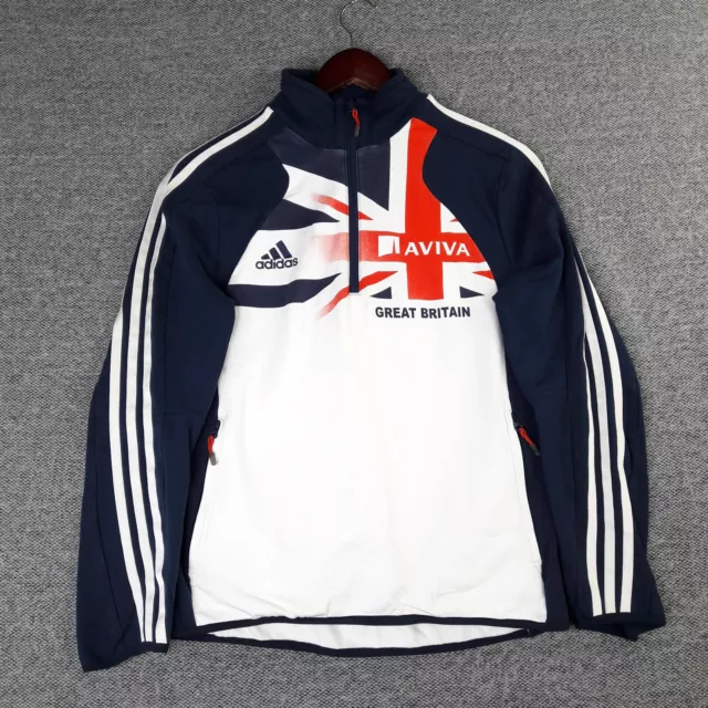 Adidas Jacket Womens  UK 10 S Small Great Britain Athletics Training Running Gym