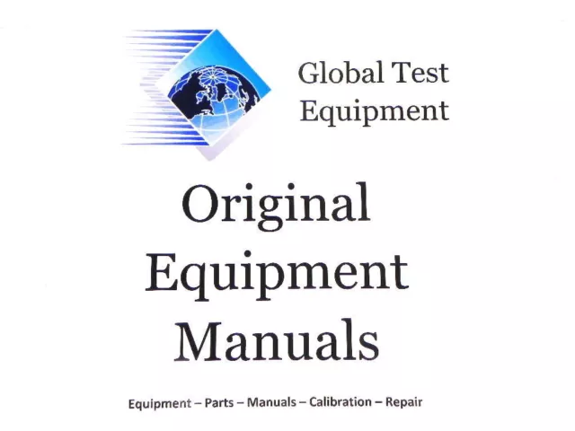 Tektronix 070-9386-00 TDS 620B, 644B, 680B, 684B, 744A, & 784A Digitizing Oscill