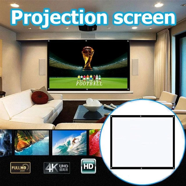 PREMIUM PORTABLE FOLDABLE Projector Screen With Versatile 169 Aspect ...