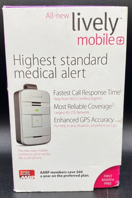 Lively™ - Lively Mobile Plus alerta médica todo en uno - plateado *NUEVO*