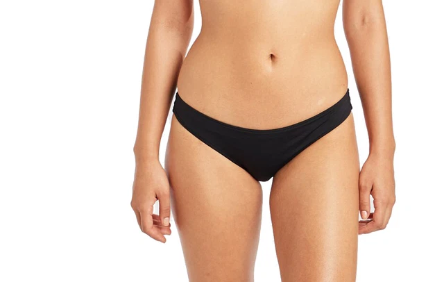 Pantaloncini Da Nuoto Mestruali Donna - Slip Bikini Periodo, Nero, Cotone, Lavabile In Lavatrice - Foto 2