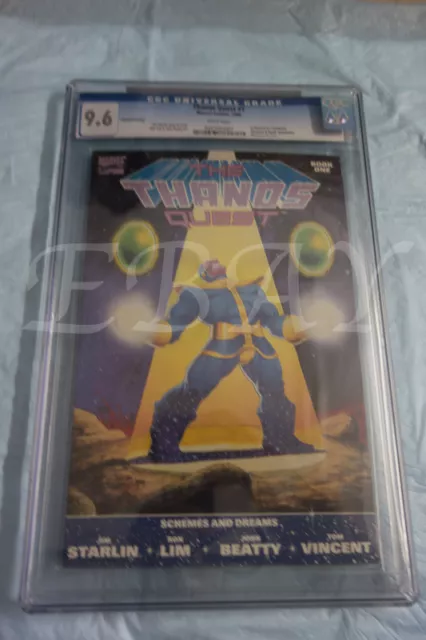 The Thanos Quest 1 Cgc Graded 9.6 White Pages Thanos Avengers Infinity War