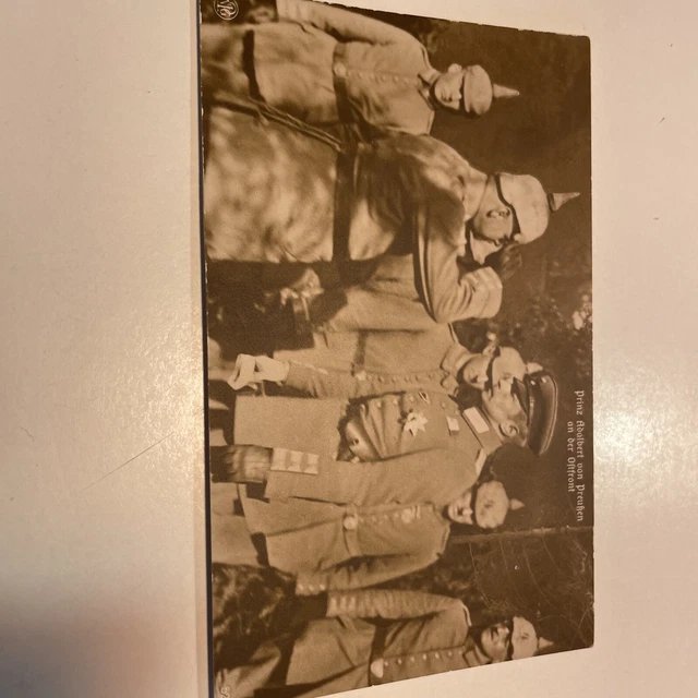 Postkarte „Prinz Adalbert von Preussen an der Ostfront“, ungelaufen