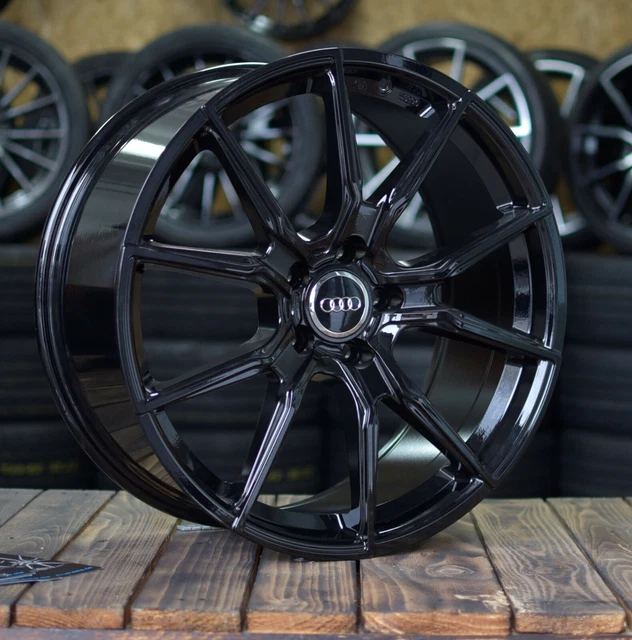 18 ZOLL V-WHEELS V1 Alu Felgen 8x18 5x112 schwarz für Audi S-Line RS S5