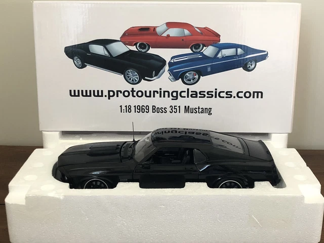 Miniature ACME Ford Mustang Boss 429 De 1969 – Malco Gasser – Échelle 1/18 – Bleue