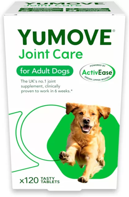 Lintbells YuMOVE Dog Joint Supplement for Stiff Older Dogs - 120 Tablets.