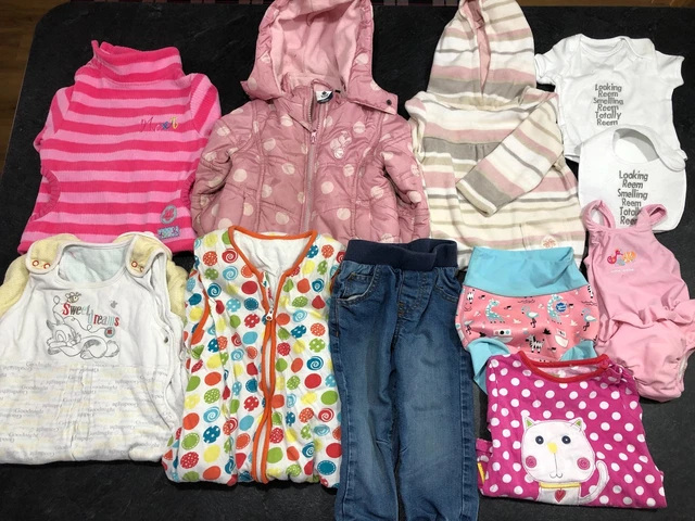 Pacchetto di vestiti per ragazza 1-2 anni NEXT abiti in pile cappotto originale Spurs e altro