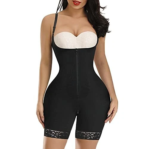 FeelinGirl Body Shaper for Women Tummy Control Fajas Butt Lifter Open Bust