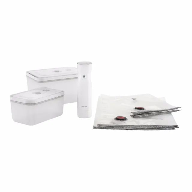 Zwilling - Lot sous Vide Plastique M/L 7 Pièces Blanc