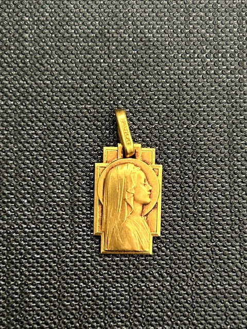 Médaille Religieuse Plaqué Or Murat - Pendentif Orfèvre, 3,4g, 12x25mm (neuf, Sans Boîte)