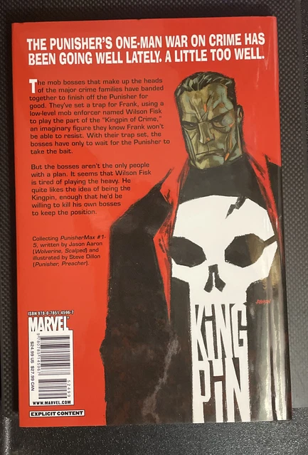 Punisher Max: Kingpin HARDCOVER Marvel Graphic Novel by Jason Aaron/Steve Dillon 3
