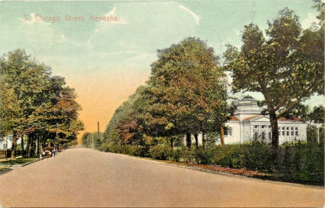 A Panoramic View Of South Chicago Street, Kenosha, Wisconsin WI 1908