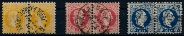 ÖSTERREICH 1867 3PAARE! Interessantes Lot!