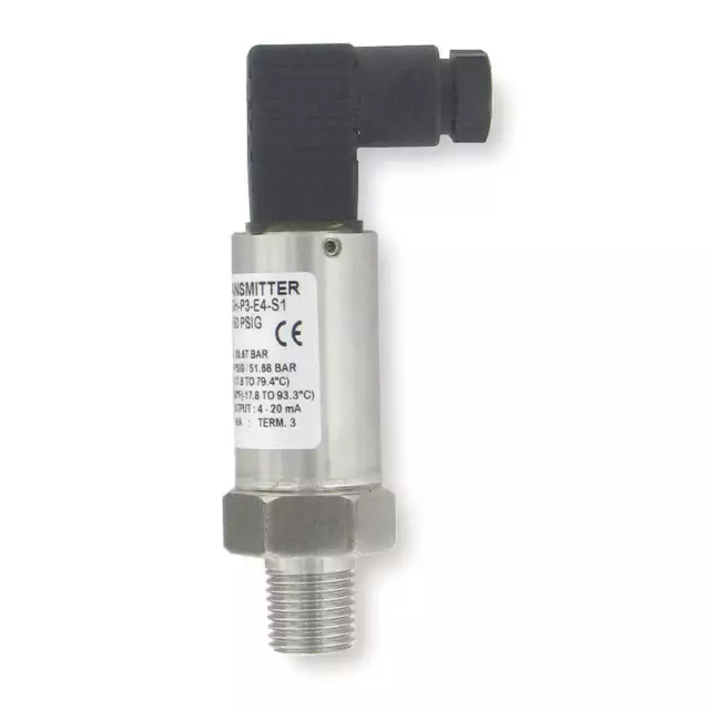 DWYER 628-09-GH-P1-E4-S1 Pressure Transmitter,0 to 50 psi Range 3DRL3