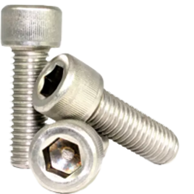 #6-32 x 5/8" Socket Head Cap Screw, 18-8 Stainless Steel A2, Coarse, FT, Qty 100