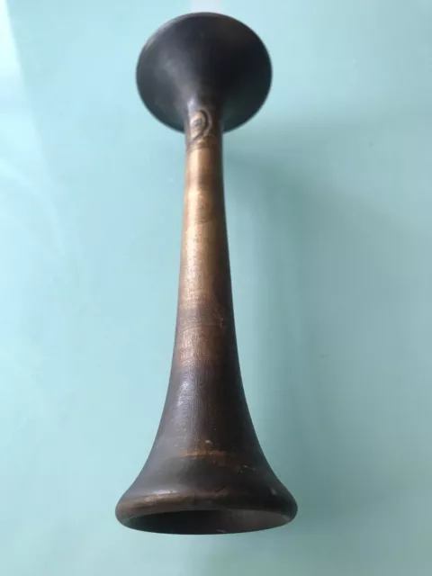 Antique Wooden Stethoscope Medical Doctor Pipe Monaural Ear Trumpet Wooden Rare