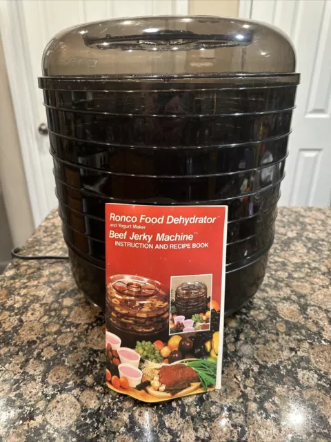 Ronco Food Dehydrator Beef Jerky Machine Instruction Recipe Cook Book Yogurt