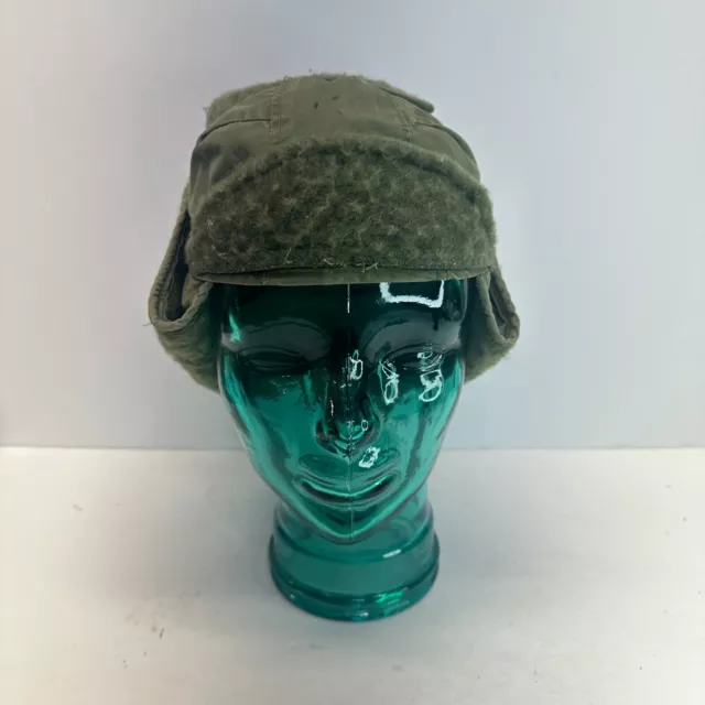 VTG Vietnam Era 70' Cap Insulating Helmet Liner Cold Weather USMI Fitted Green