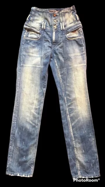 RARE Superbe Jean aspect vieilli - Look Industriel - Pepe Jeans London - T 36