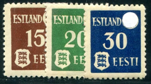 BESETZUNG II WK ESTLAND 1941 1-3y ** POSTFRISCH SATZ 50?(48969