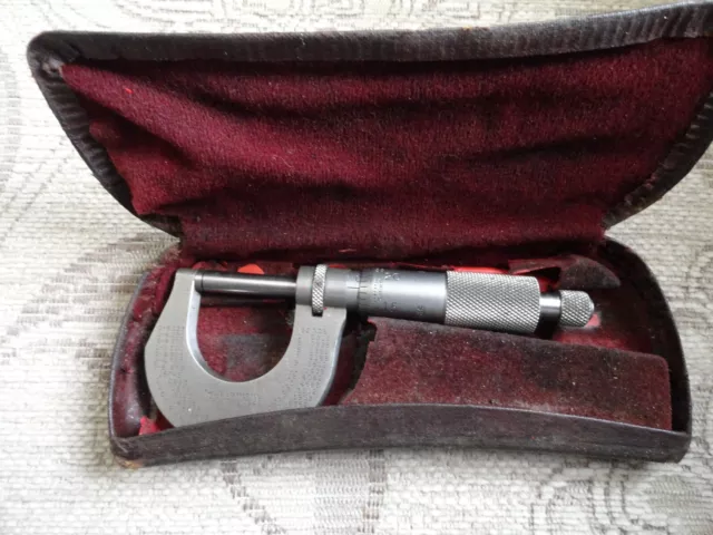 The L.S. Starrett Co. No. 1230M Imperial Outside Micrometer 0-1 Inch