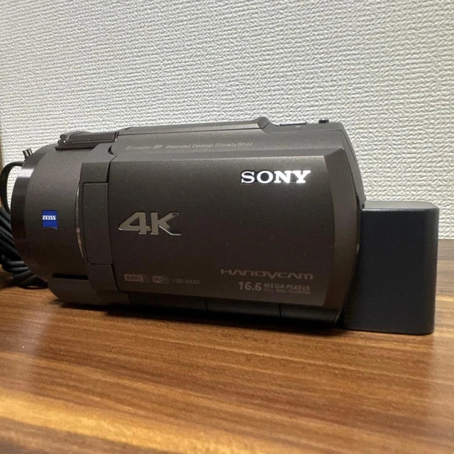 SONY FDR-AX40 BROWN 4K Video Camera Handycam 20x Zoom Tested w