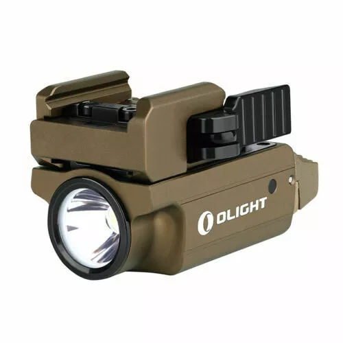 Olight PL-MINI 2 Desert Tan Rechargeable Weapon Light, 600 Lumens, 100 Meters