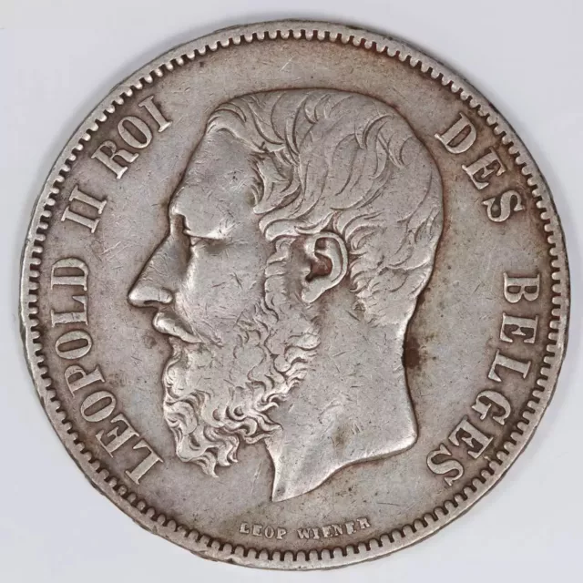 1873 Belgium 5 Francs