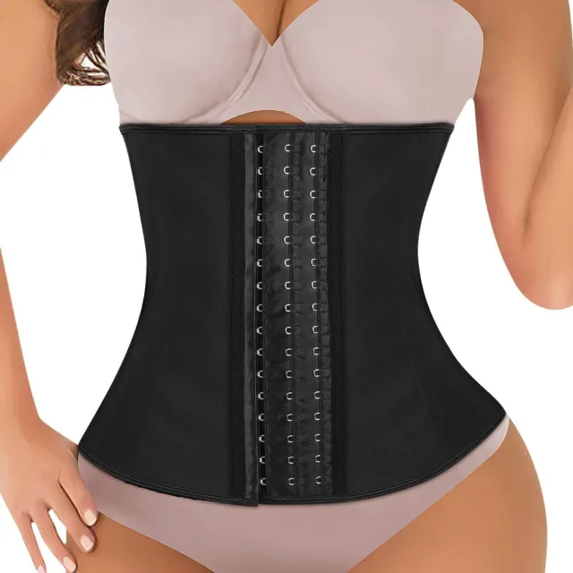 Waist Trainer for Women, Latex Sport Girdle Waist Cinchers Body Shaper (Size:S)